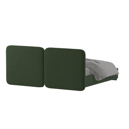 Chloe Upholstered Double Bed in Soft Woven Fabric