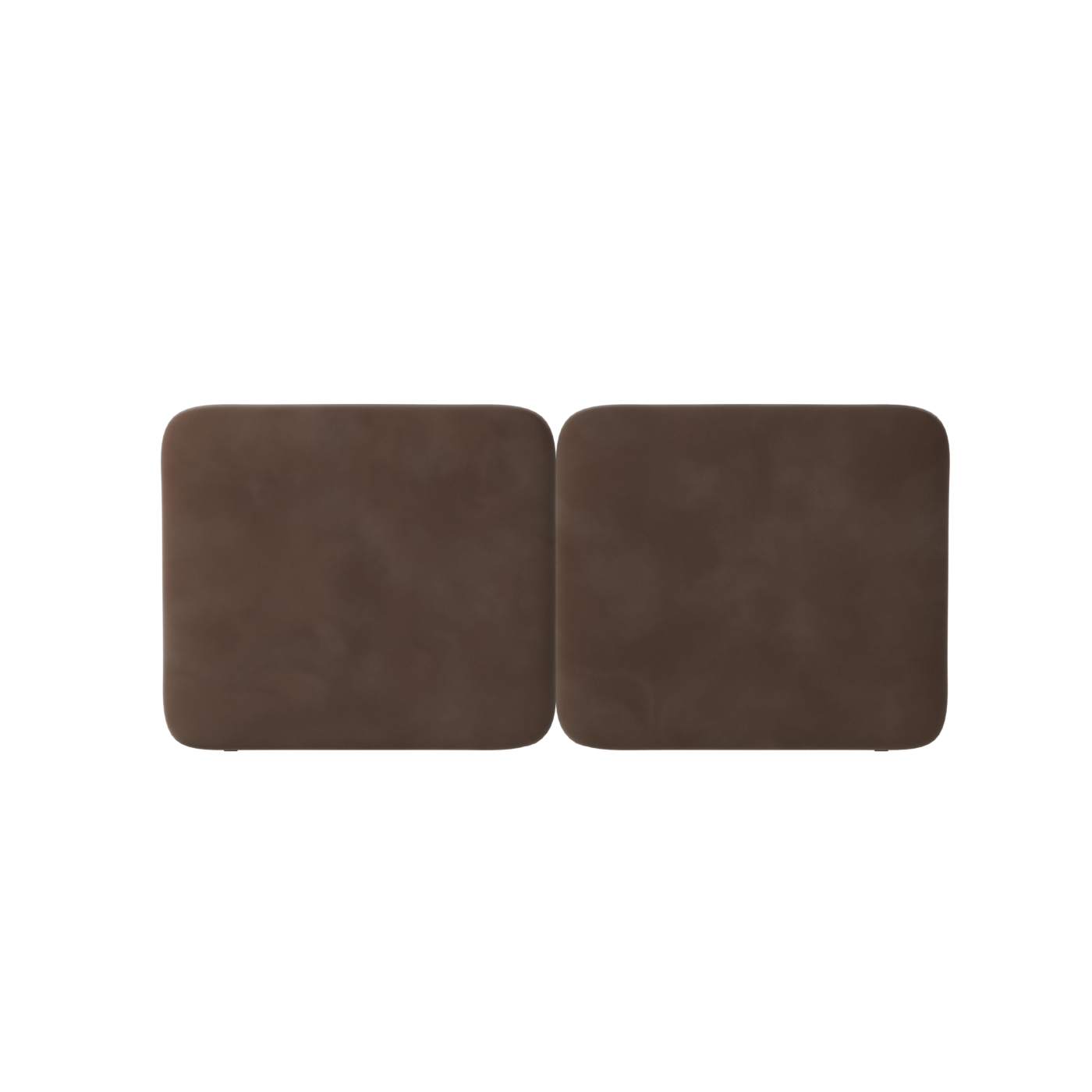 Lit double rembourré Chloé en tissu tissé doux