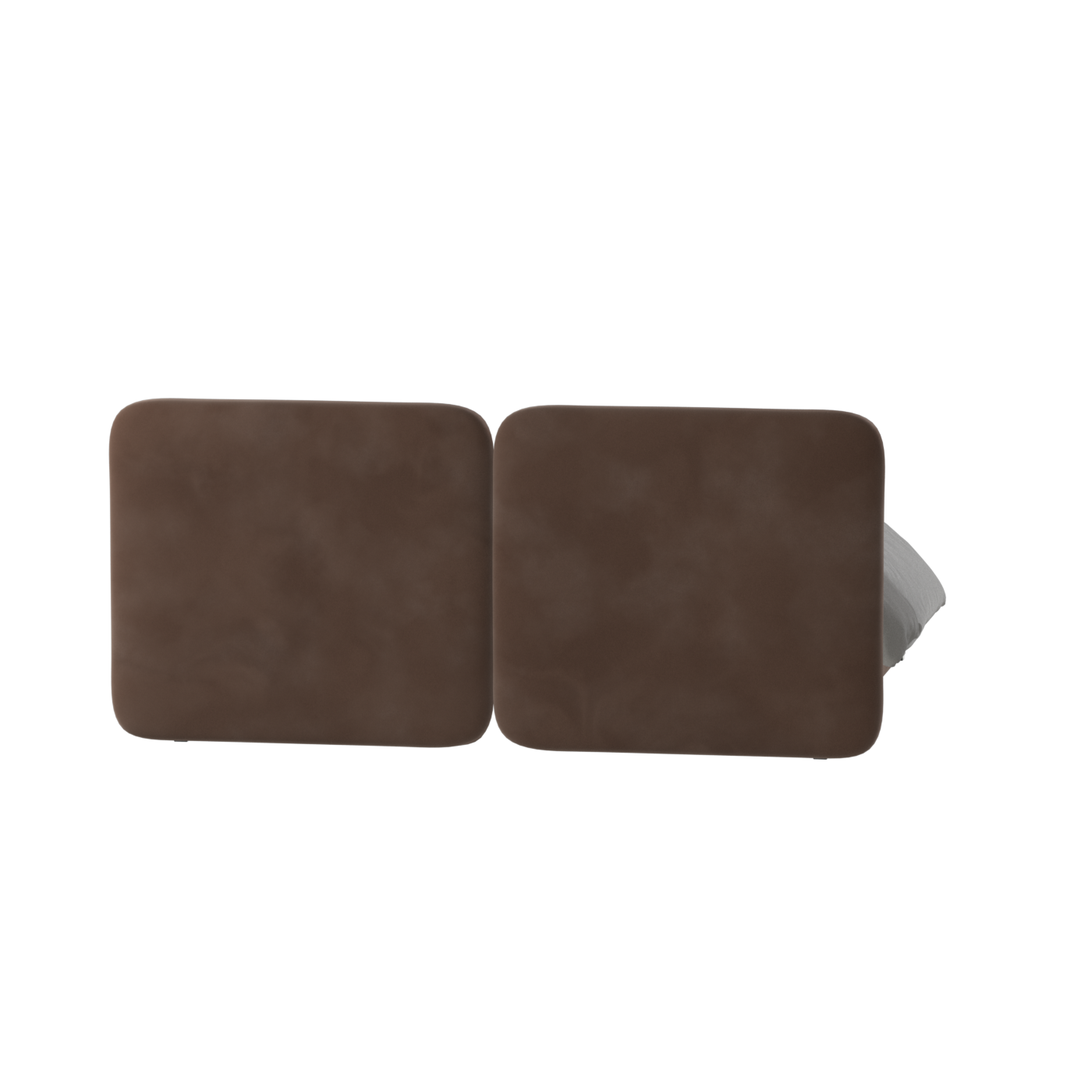 Lit double rembourré Chloé en tissu tissé doux