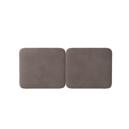 Chloe Upholstered Double Bed in Soft Woven Fabric