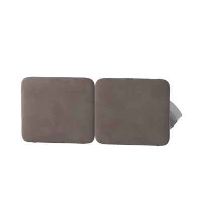 Chloe Upholstered Double Bed in Soft Woven Fabric