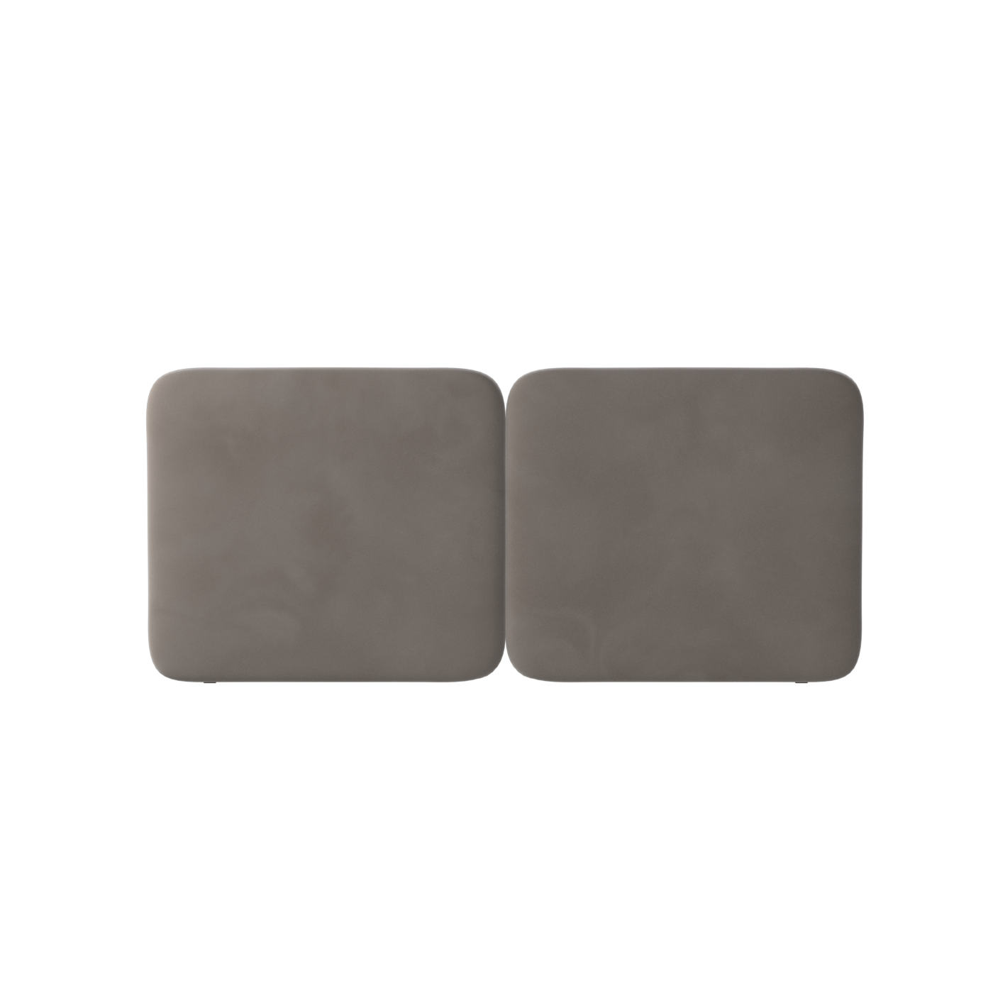 Lit double rembourré Chloé en tissu tissé doux