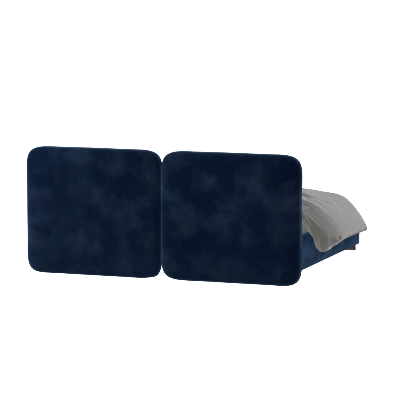 Chloe Upholstered Double Bed in Soft Woven Fabric