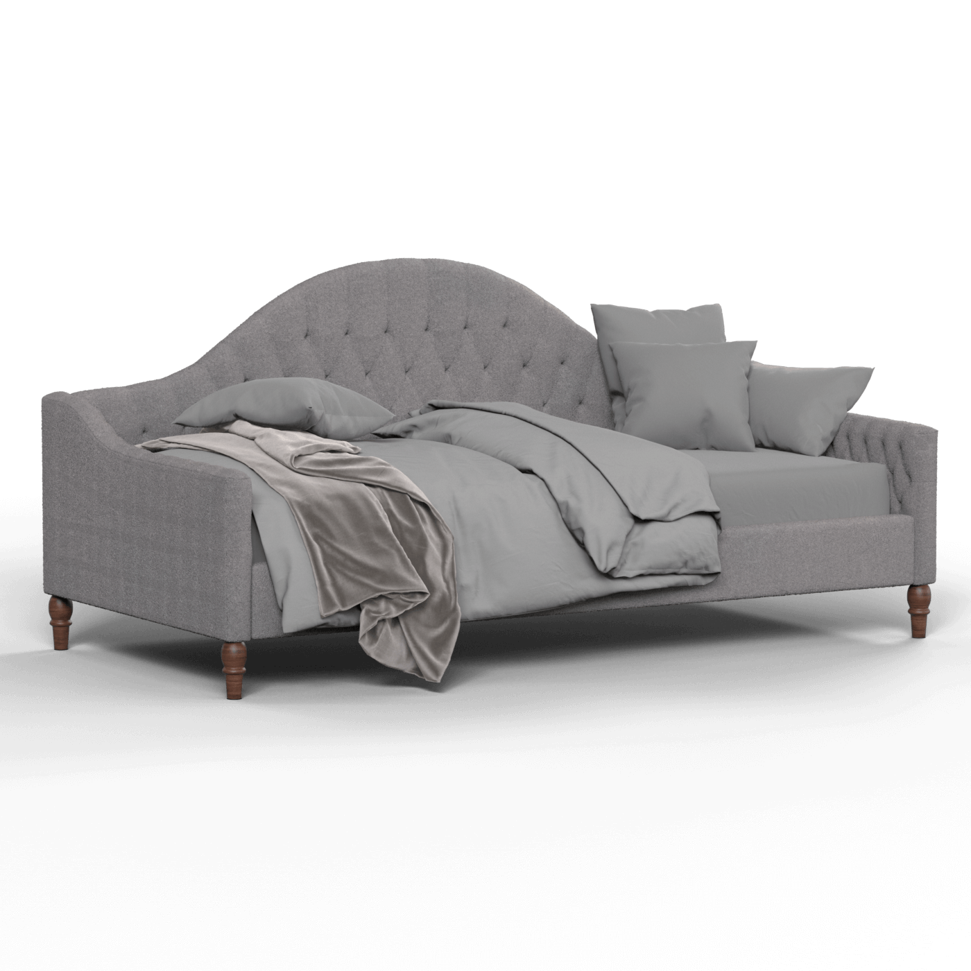Lit de repos Elise aux courbes élégantes et au confort polyvalent