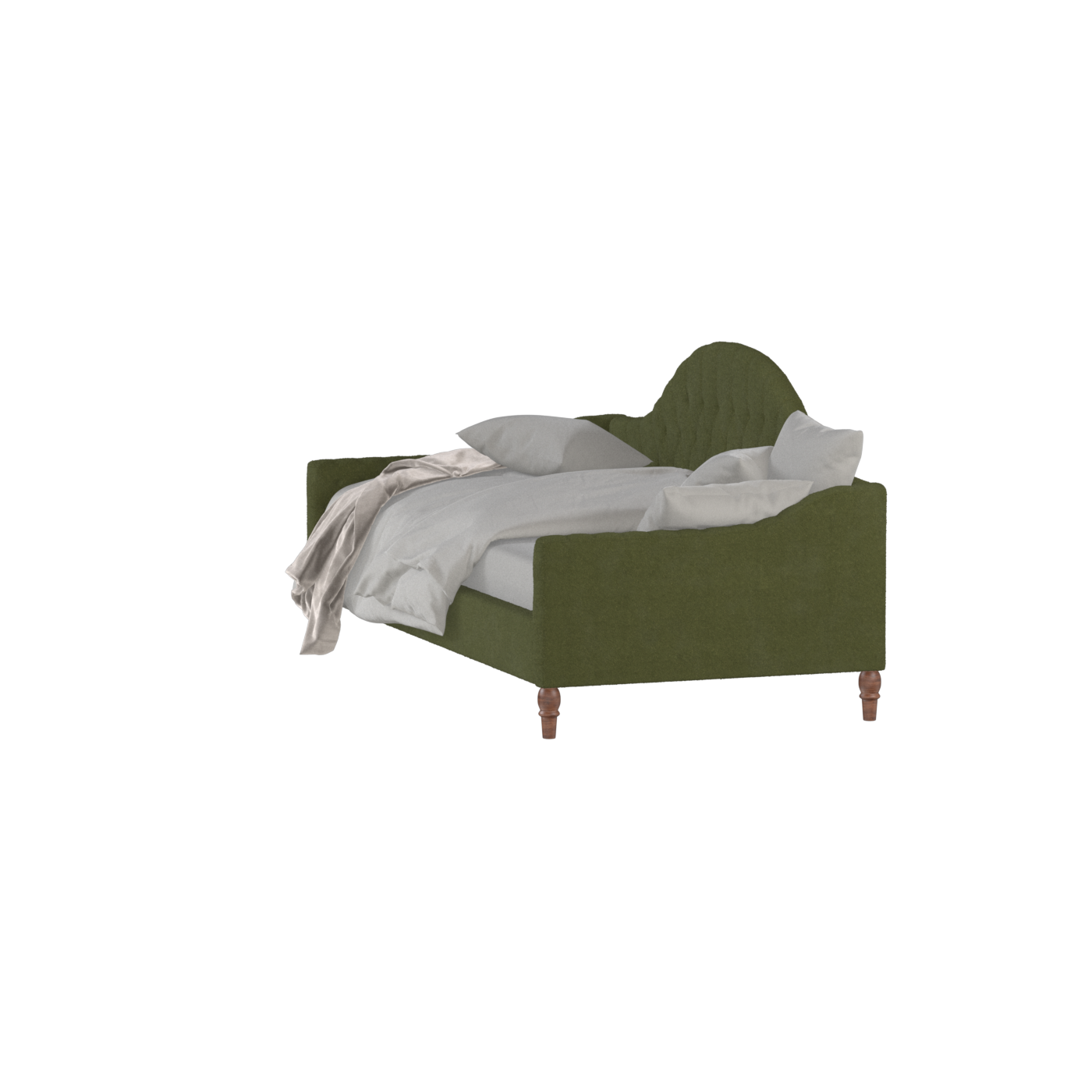 Elise Daybed with Elegant Curves and Versatile Comfort