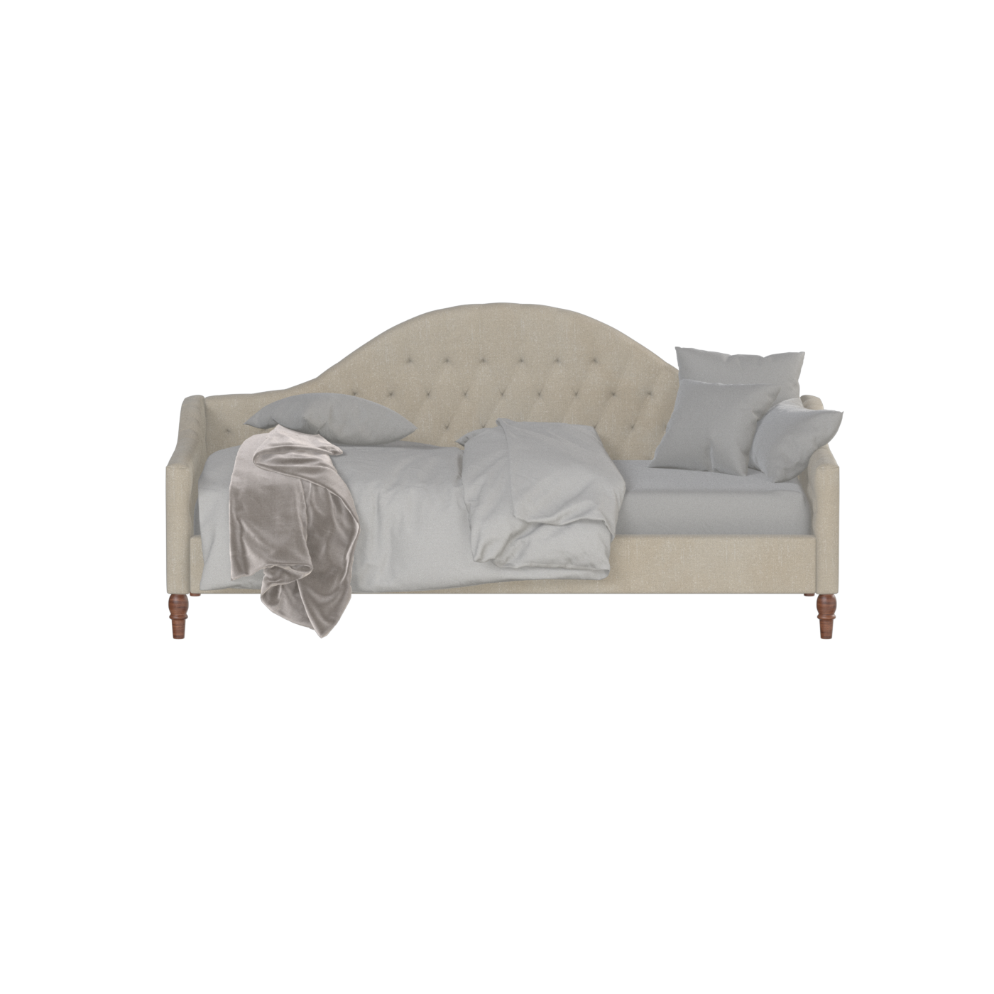 Lit de repos Elise aux courbes élégantes et au confort polyvalent