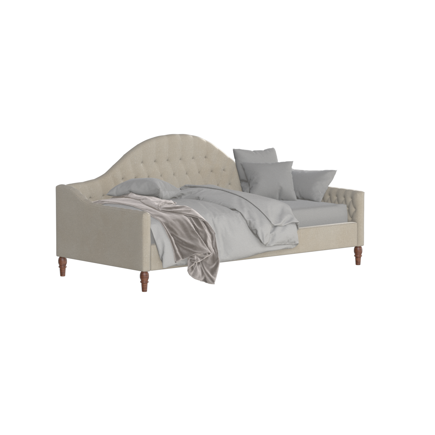 Lit de repos Elise aux courbes élégantes et au confort polyvalent