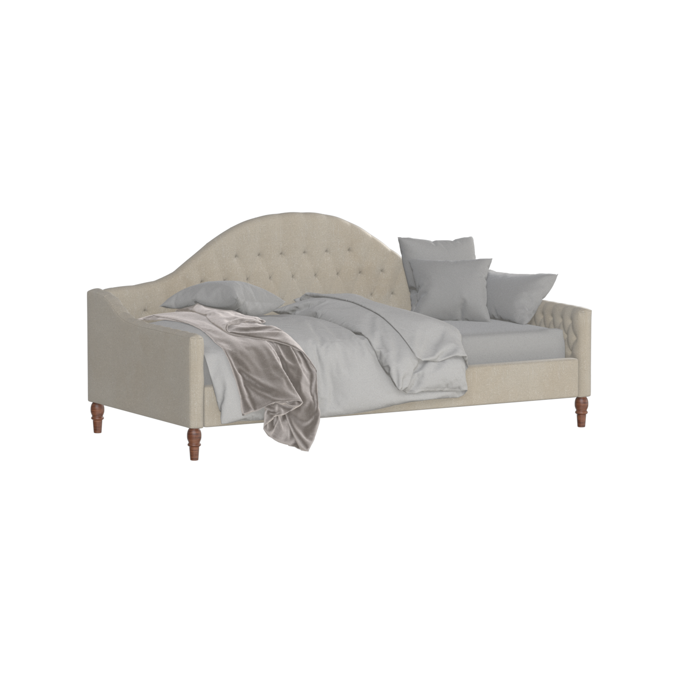 Lit de repos Elise aux courbes élégantes et au confort polyvalent
