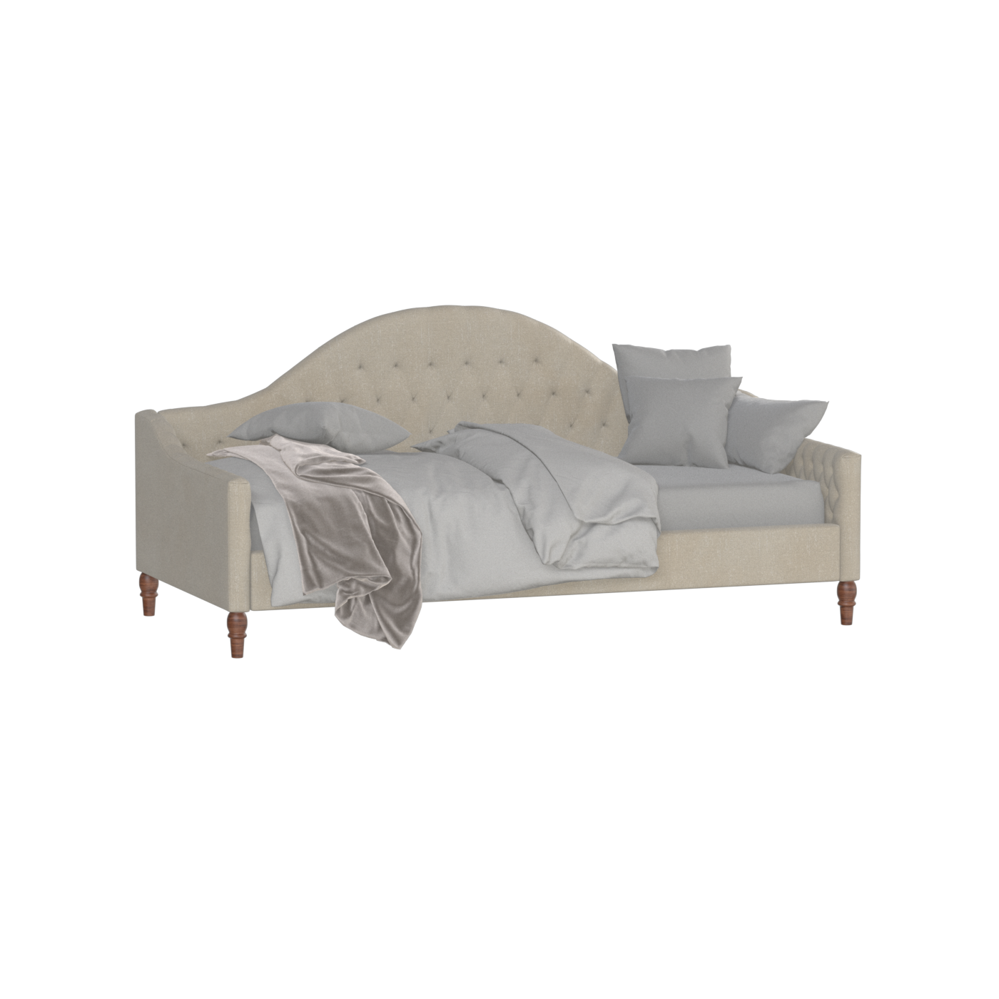 Lit de repos Elise aux courbes élégantes et au confort polyvalent