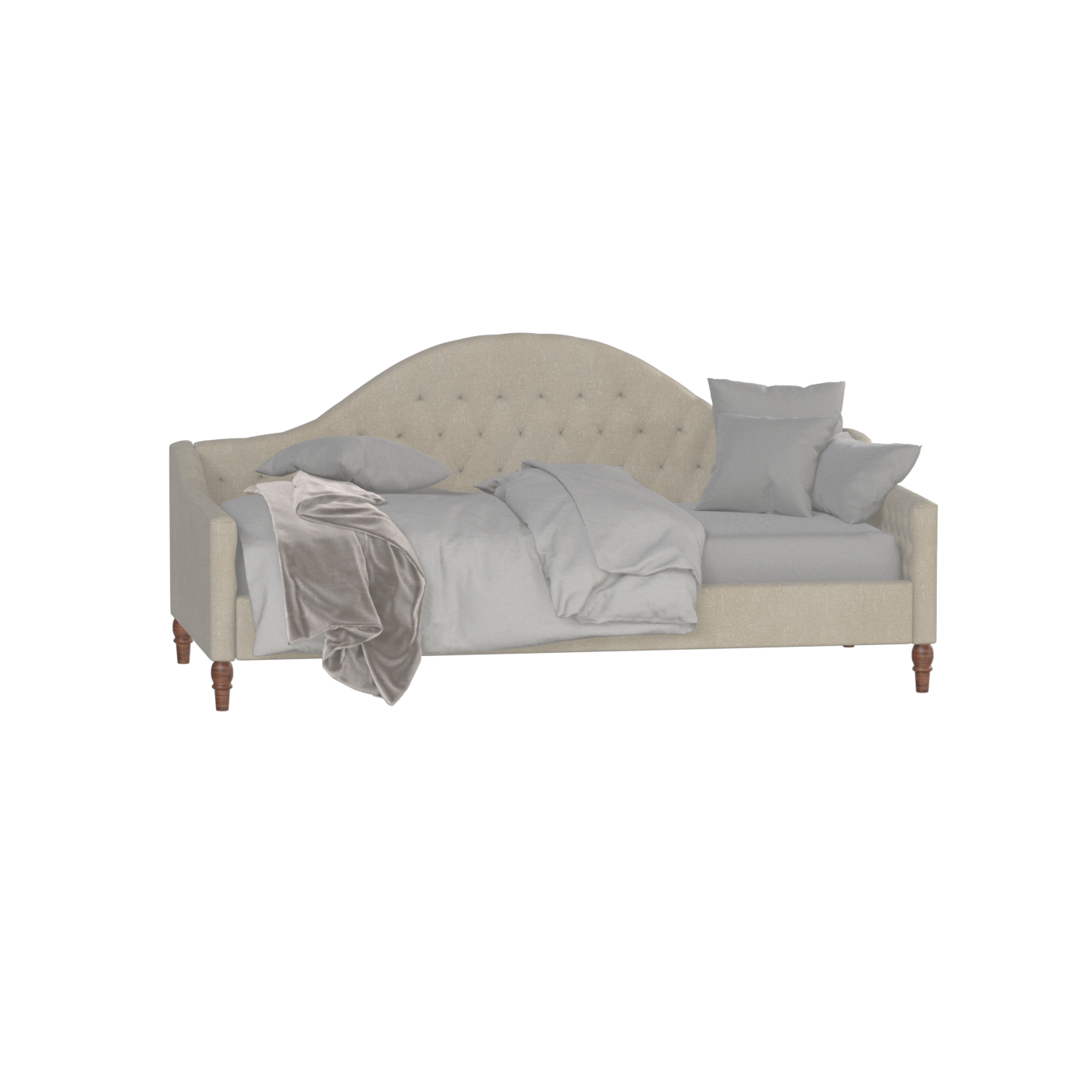 Lit de repos Elise aux courbes élégantes et au confort polyvalent