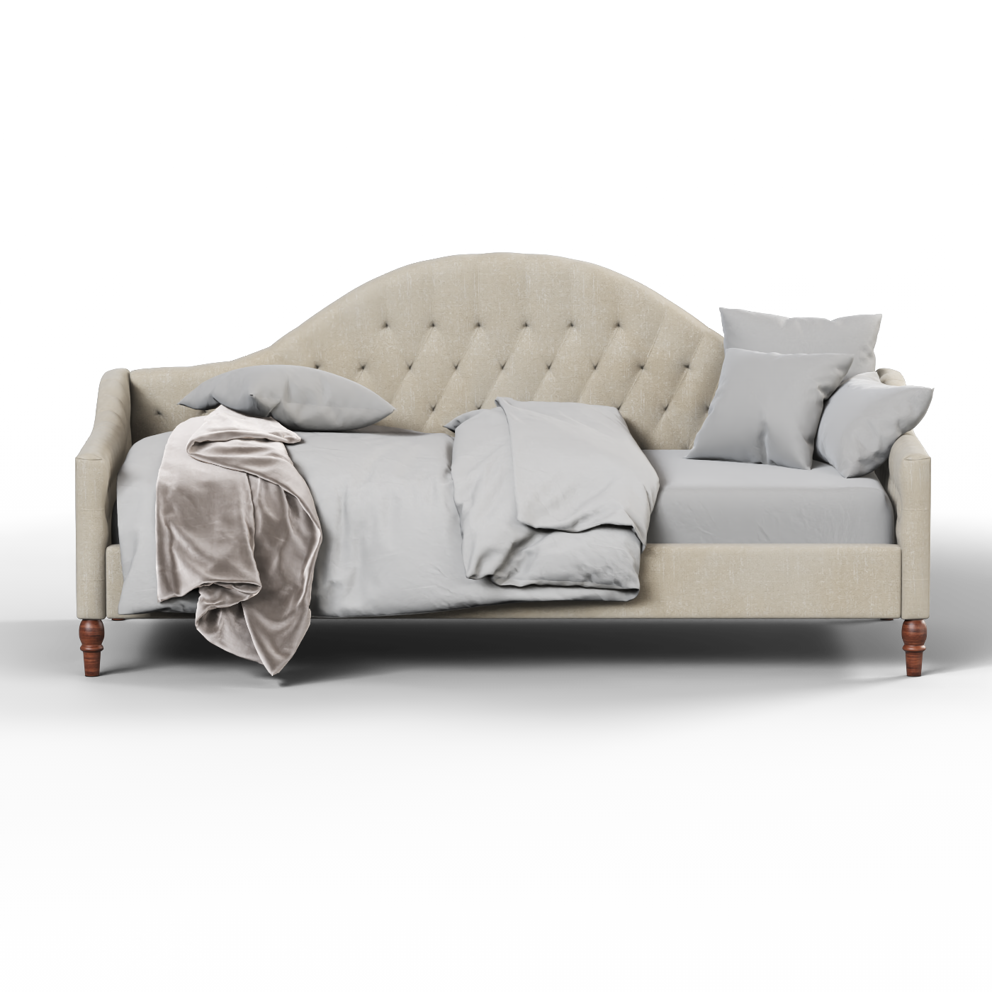 Lit de repos Elise aux courbes élégantes et au confort polyvalent