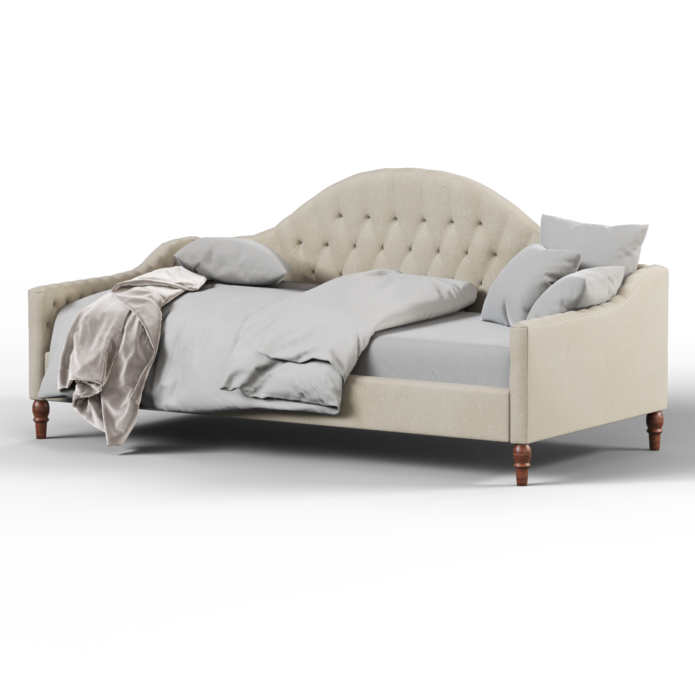 Lit de repos Elise aux courbes élégantes et au confort polyvalent