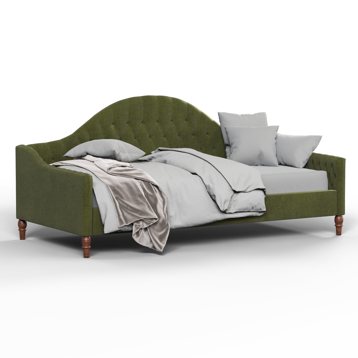 Elise Daybed with Elegant Curves and Versatile Comfort