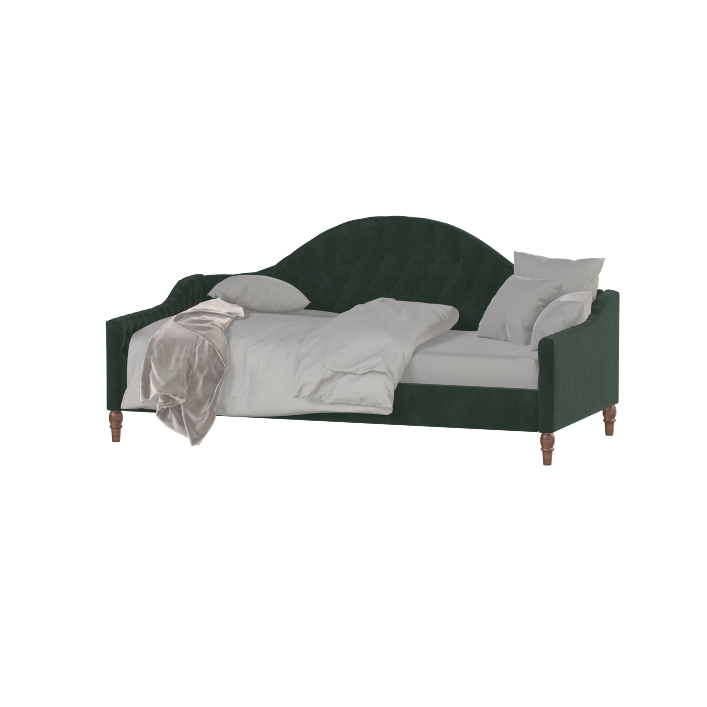 Elise Daybed with Elegant Curves and Versatile Comfort