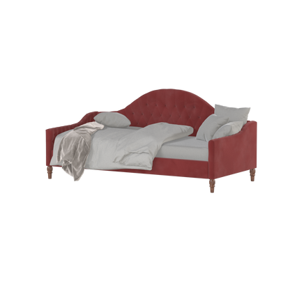 Lit de repos Elise aux courbes élégantes et au confort polyvalent
