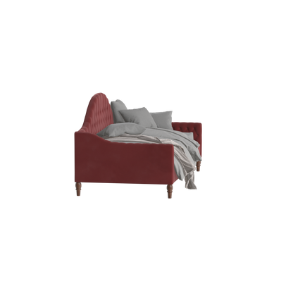 Lit de repos Elise aux courbes élégantes et au confort polyvalent