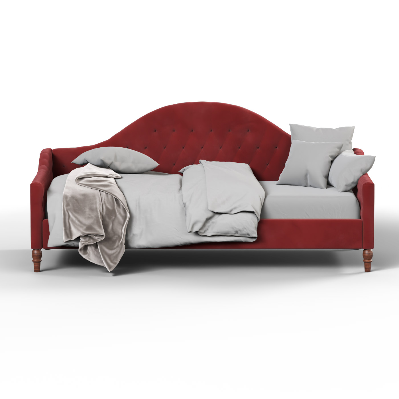 Lit de repos Elise aux courbes élégantes et au confort polyvalent