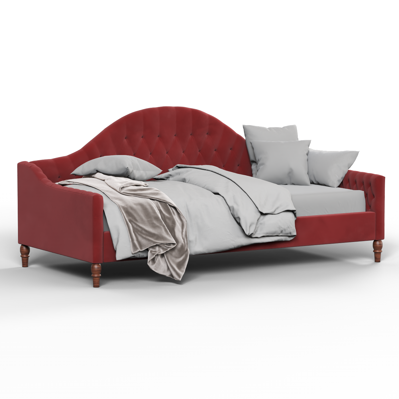 Lit de repos Elise aux courbes élégantes et au confort polyvalent