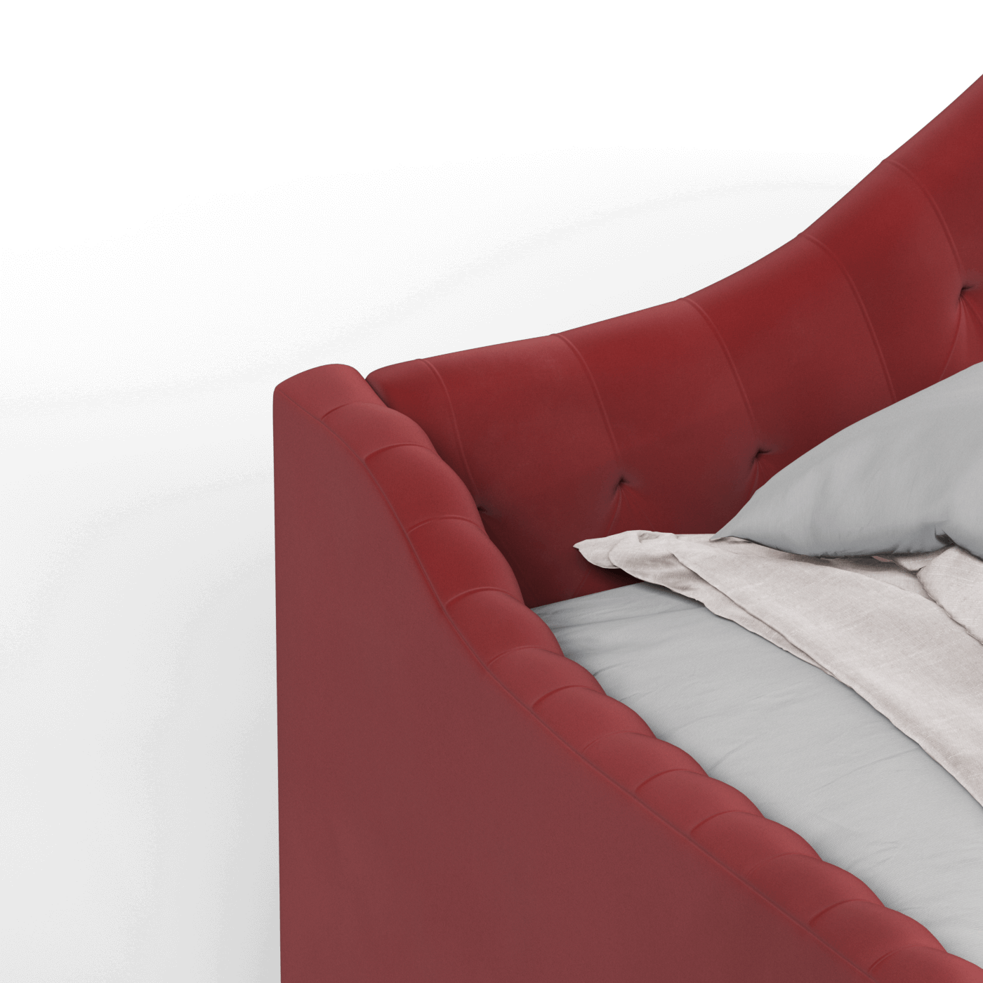 Lit de repos Elise aux courbes élégantes et au confort polyvalent