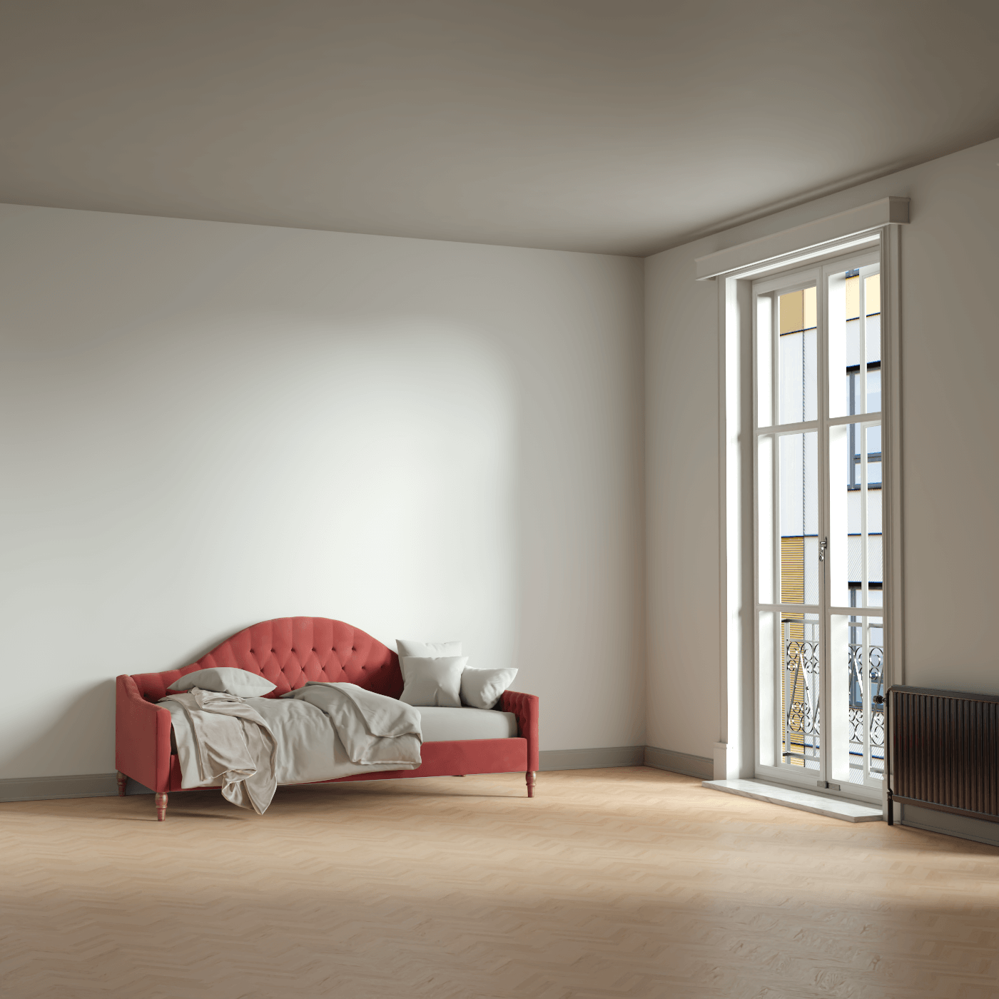 Lit de repos Elise aux courbes élégantes et au confort polyvalent