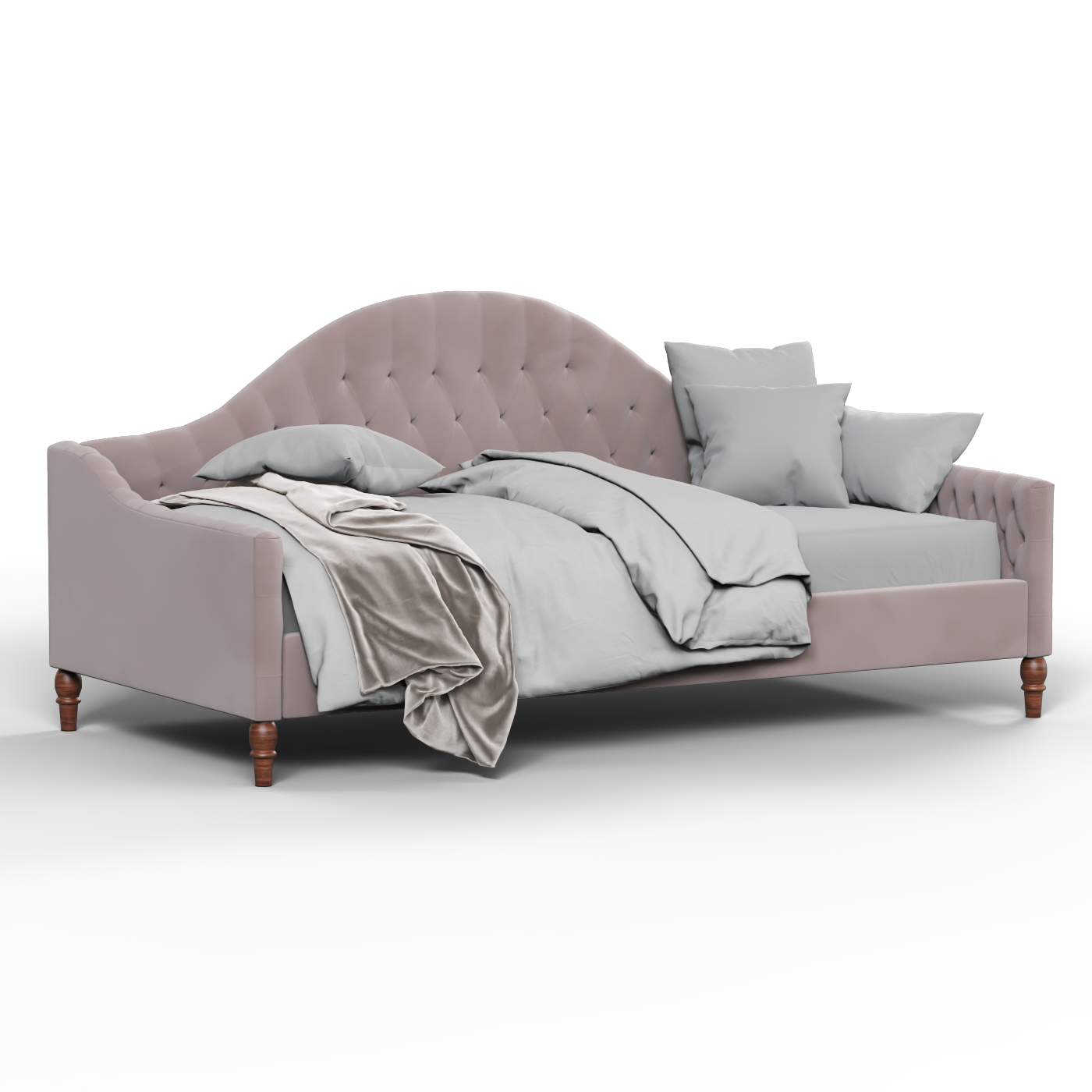 Elise Daybed with Elegant Curves and Versatile Comfort