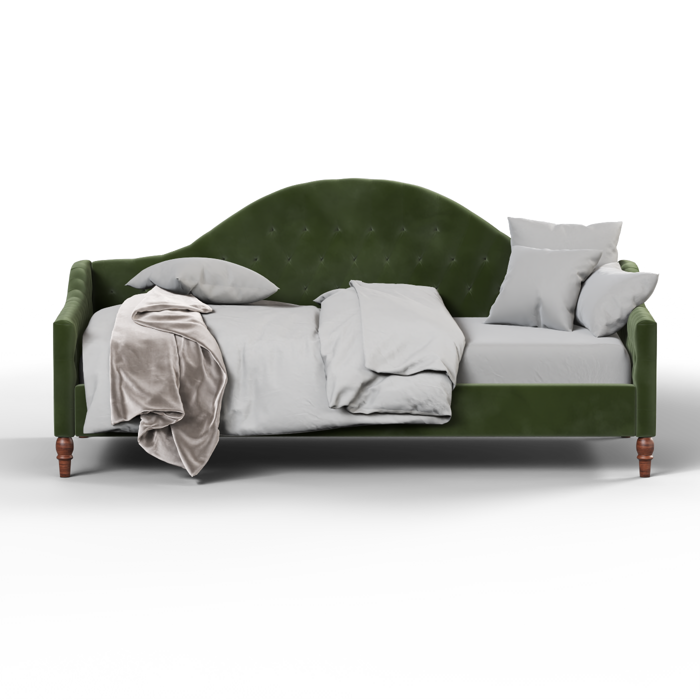 Lit de repos Elise aux courbes élégantes et au confort polyvalent