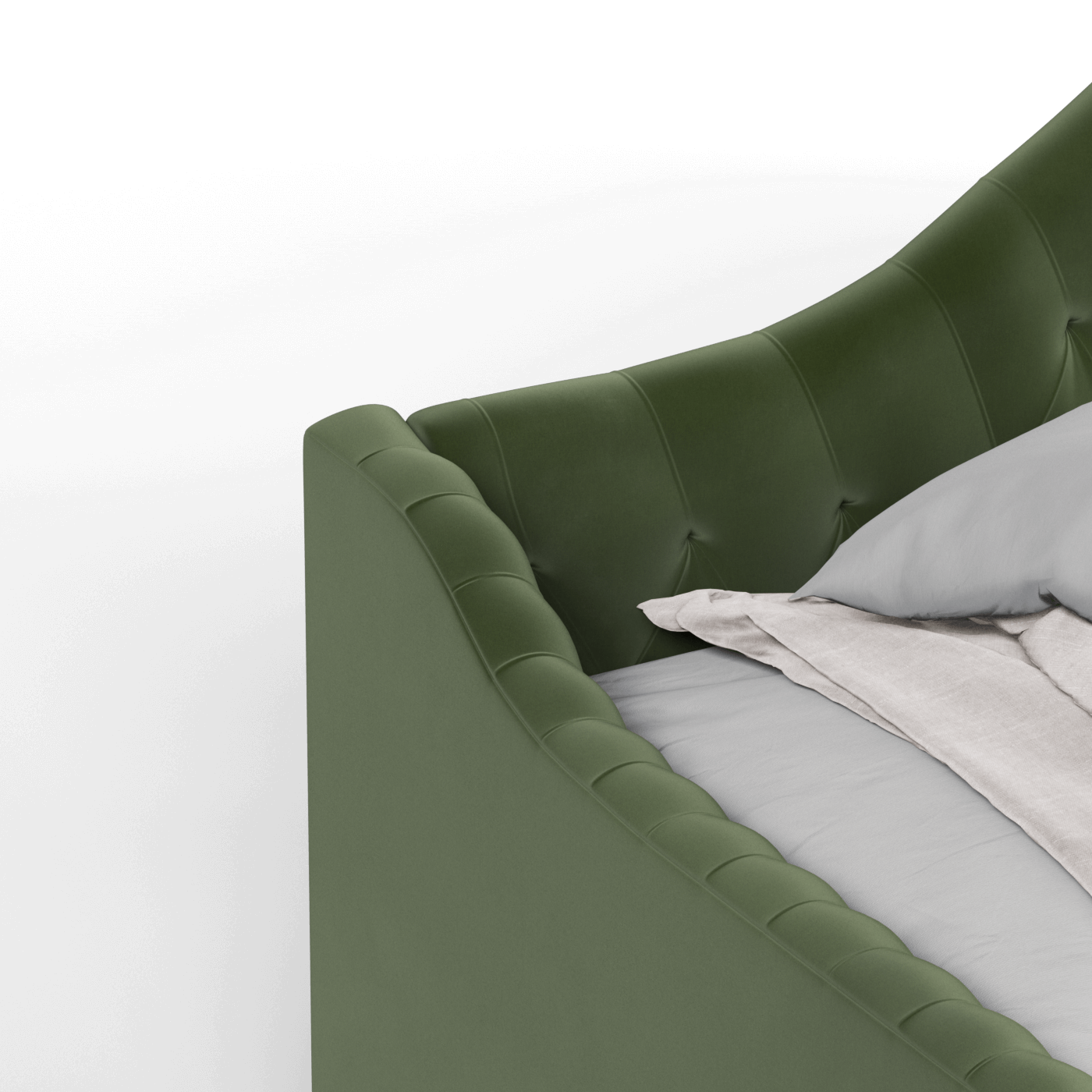 Lit de repos Elise aux courbes élégantes et au confort polyvalent