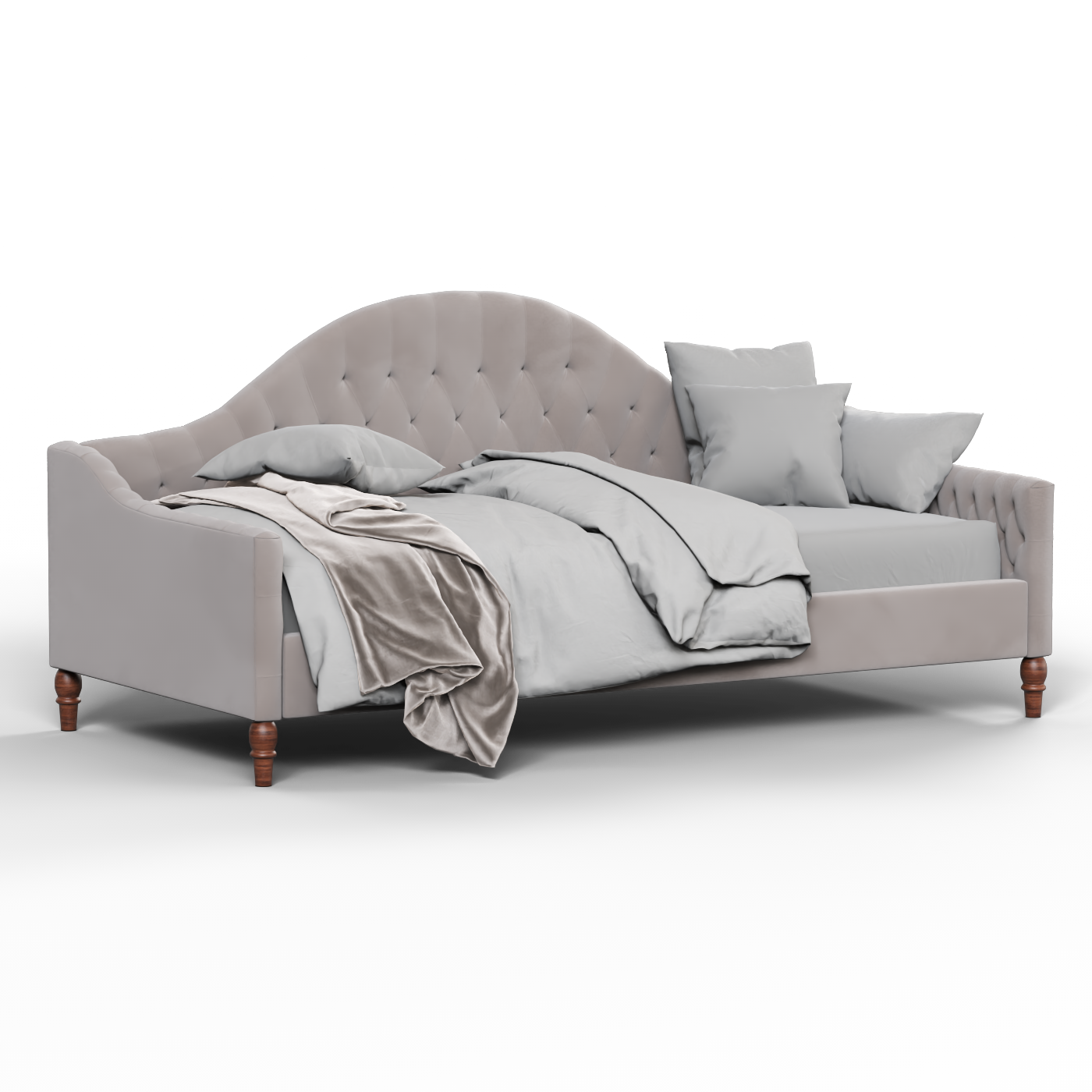 Elise Daybed with Elegant Curves and Versatile Comfort