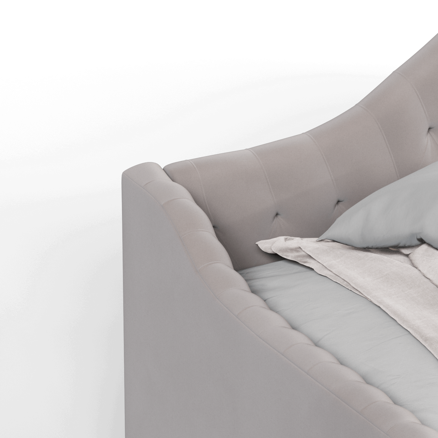 Elise Daybed with Elegant Curves and Versatile Comfort