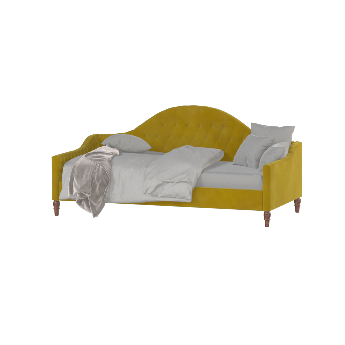 Elise Daybed with Elegant Curves and Versatile Comfort