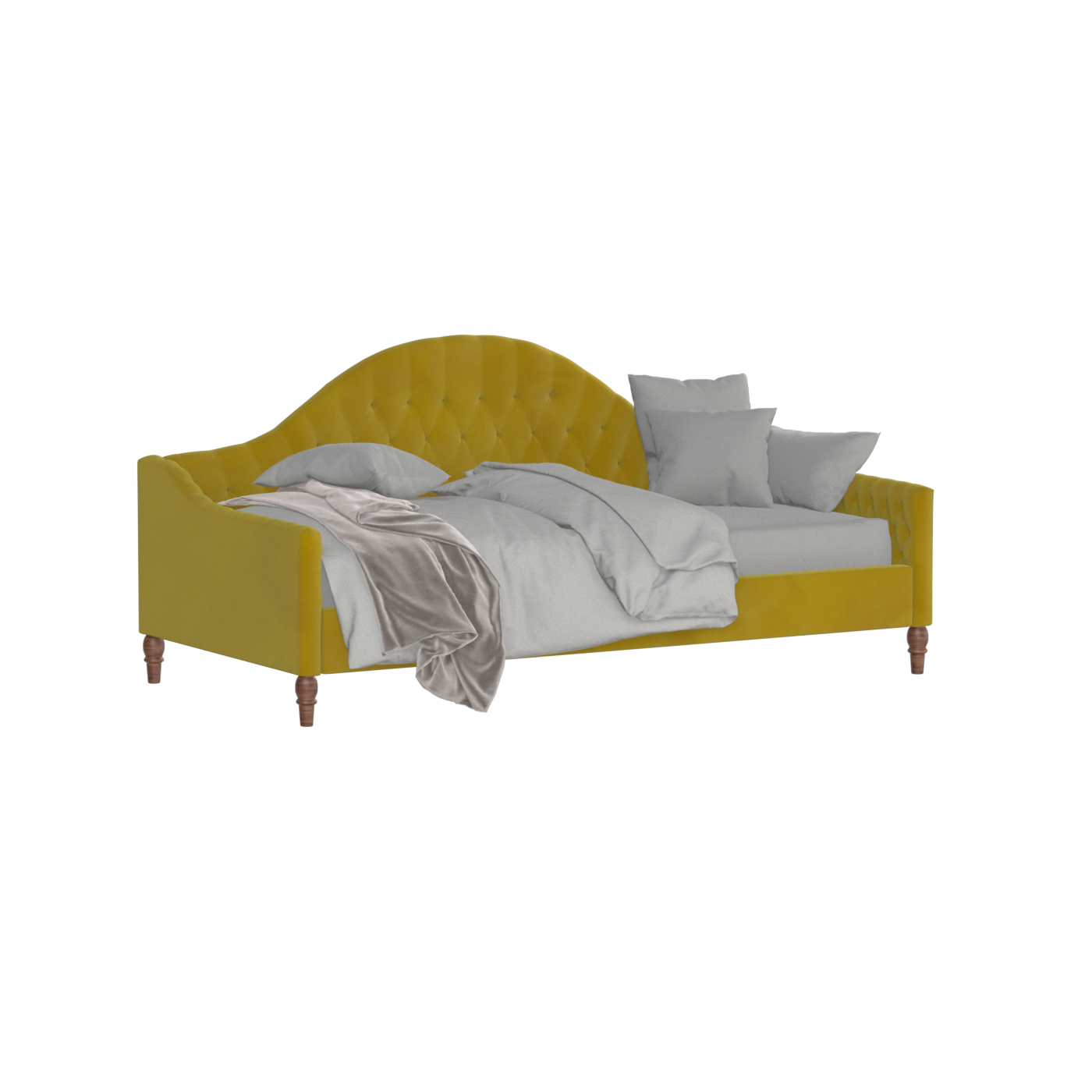 Elise Daybed with Elegant Curves and Versatile Comfort