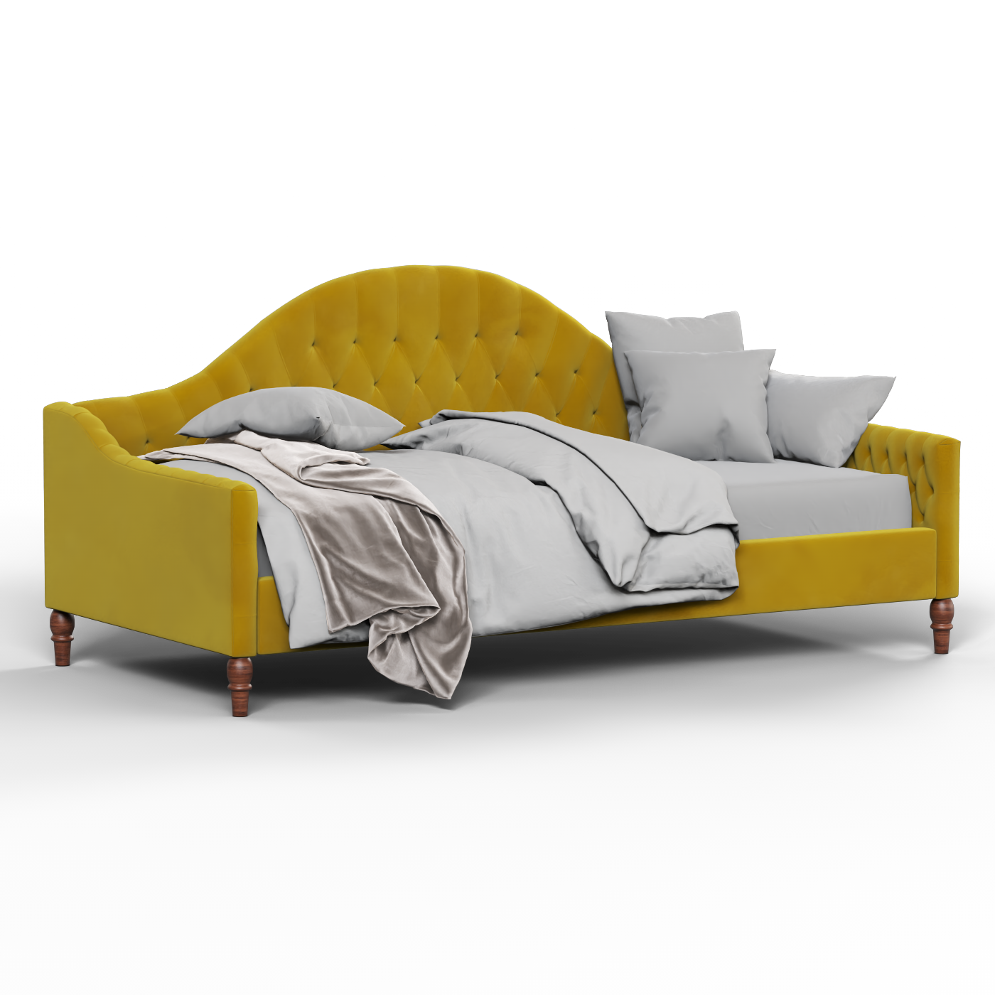 Elise Daybed with Elegant Curves and Versatile Comfort