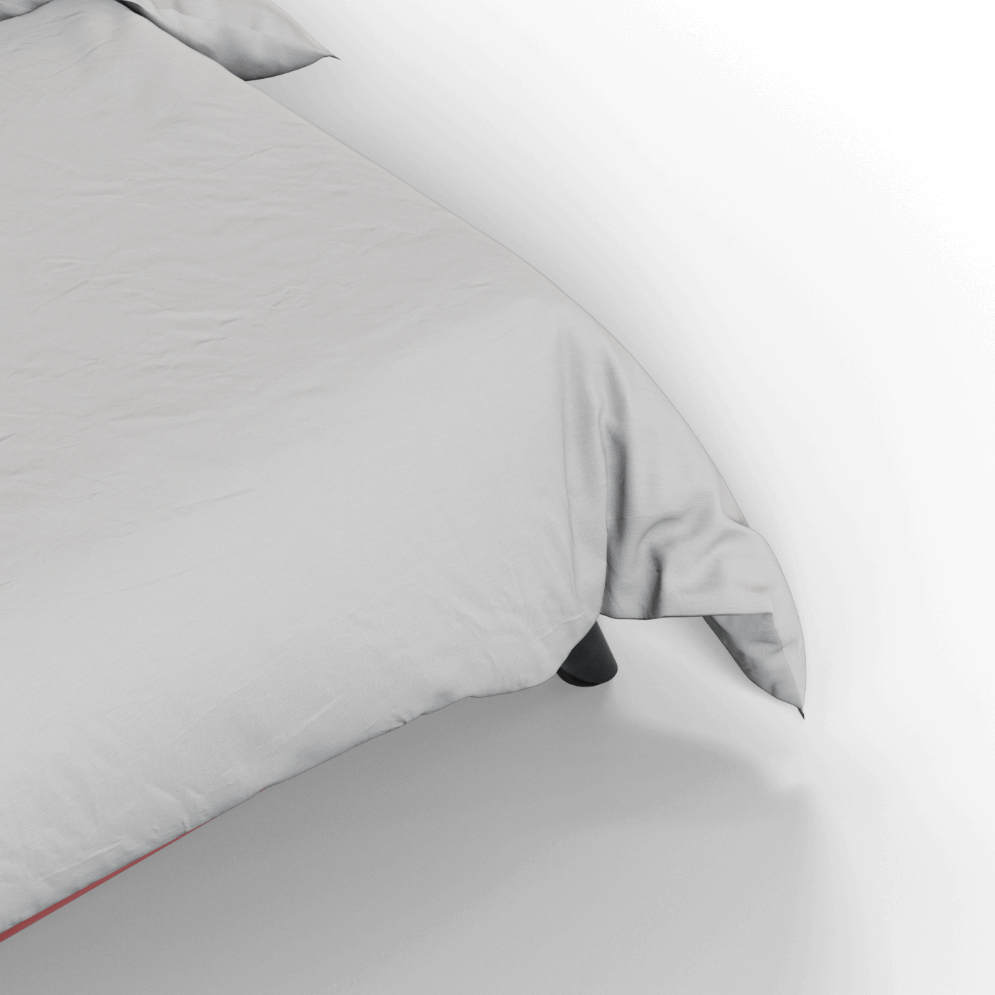 Evelina Curved Headboard Bed in Soft Upholstery