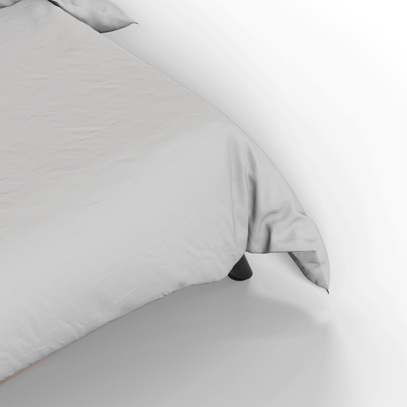 Evelina Curved Headboard Bed in Soft Upholstery