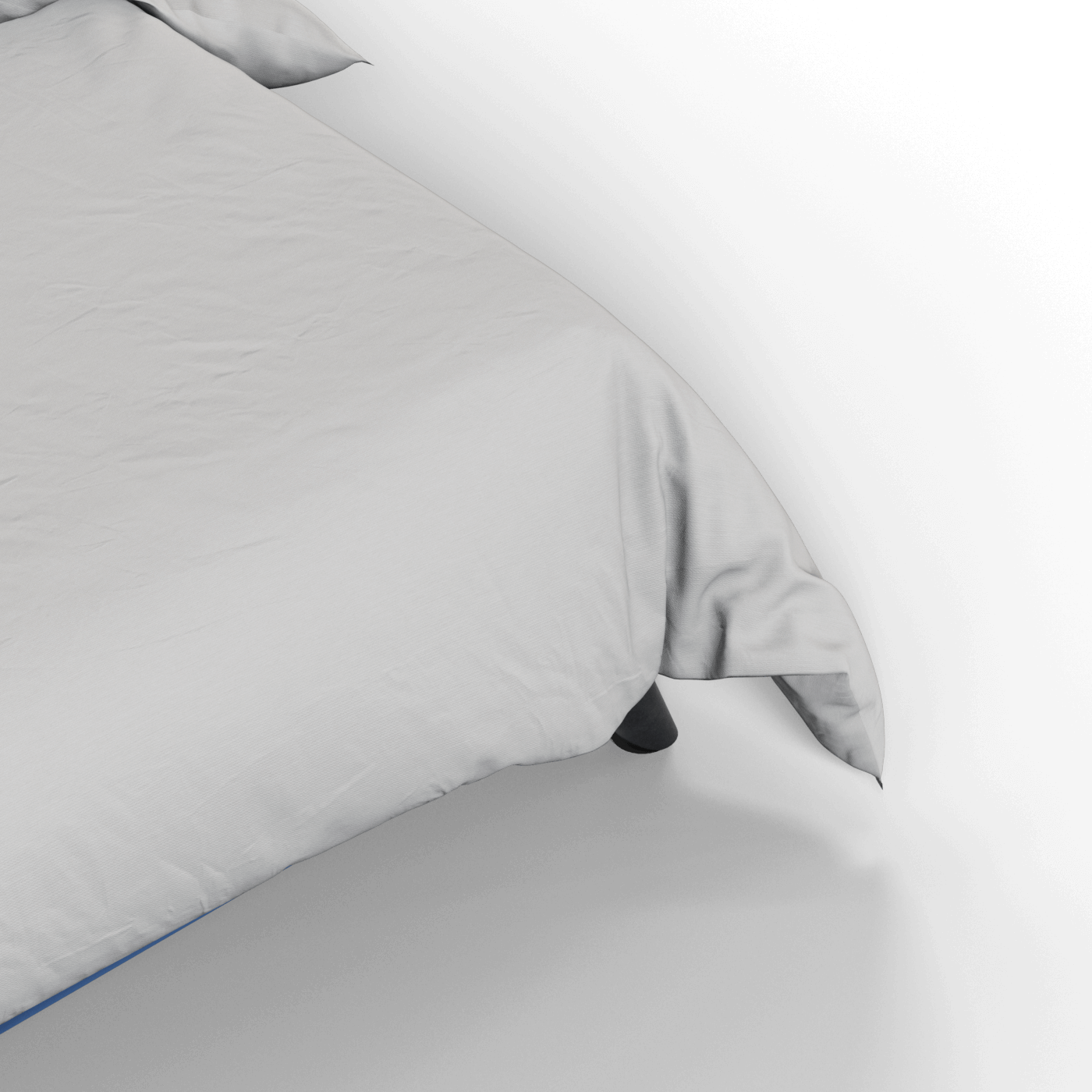 Evelina Curved Headboard Bed in Soft Upholstery