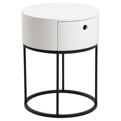 Bedside Table Polo - White