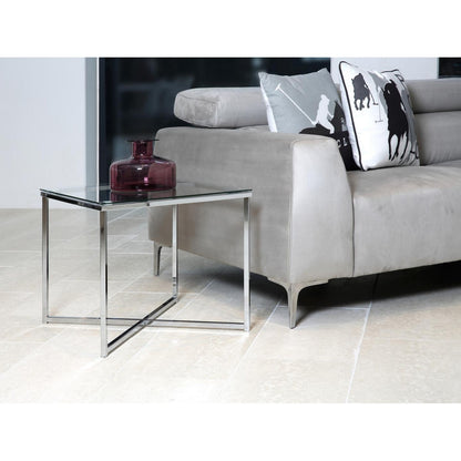 Side Table Cross - Transparent