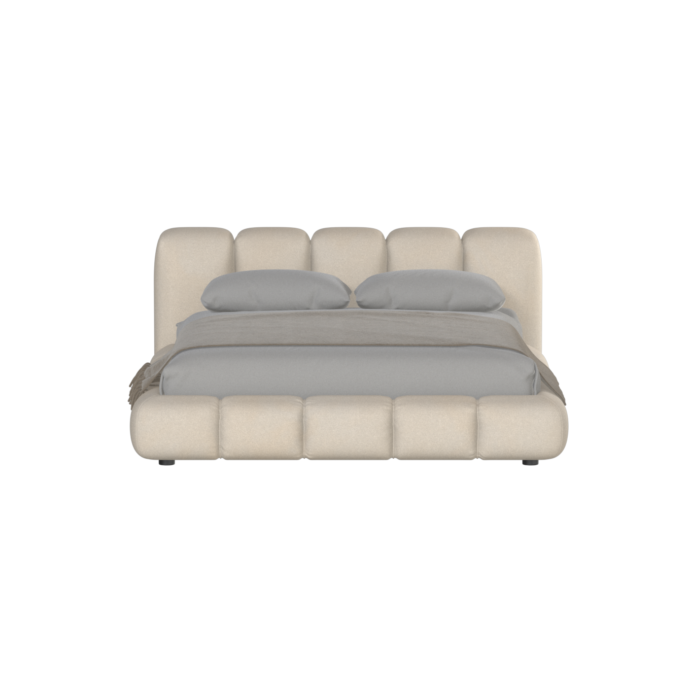 Fluffy double bed
