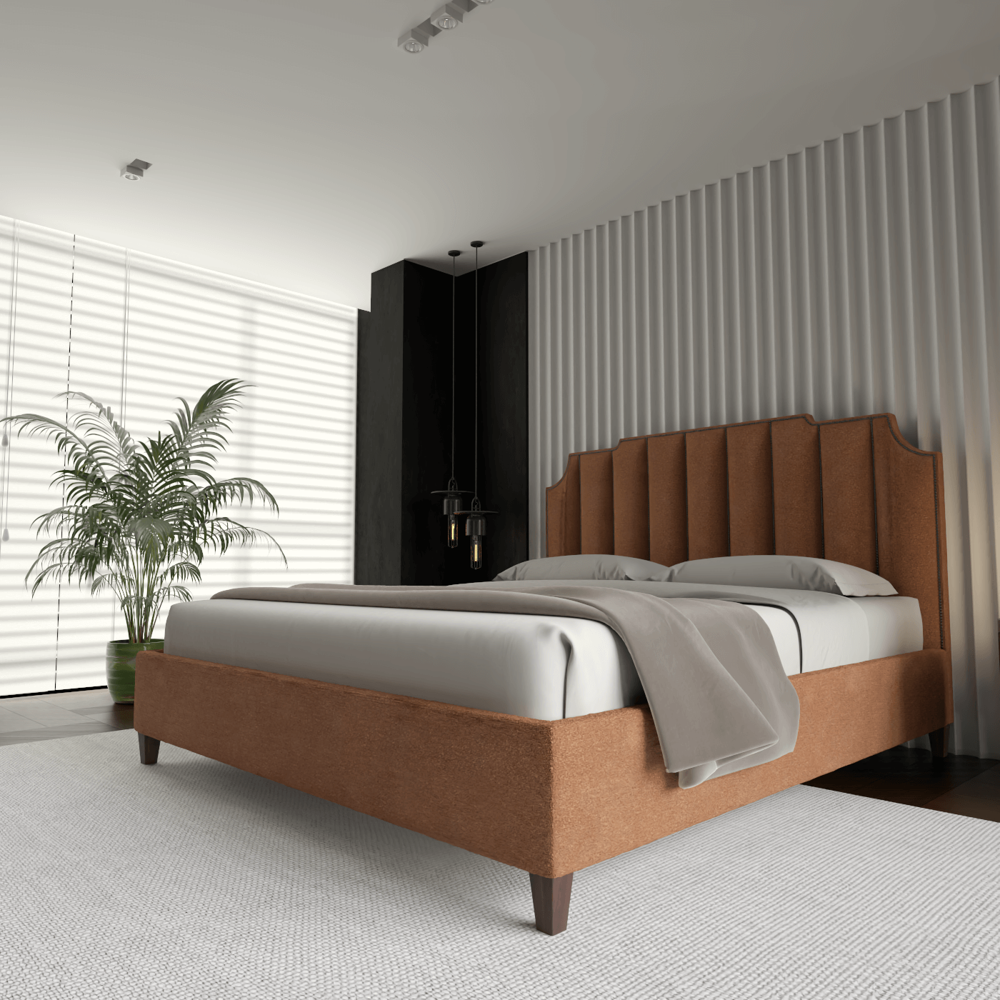 Gabriella Bed with High headboard