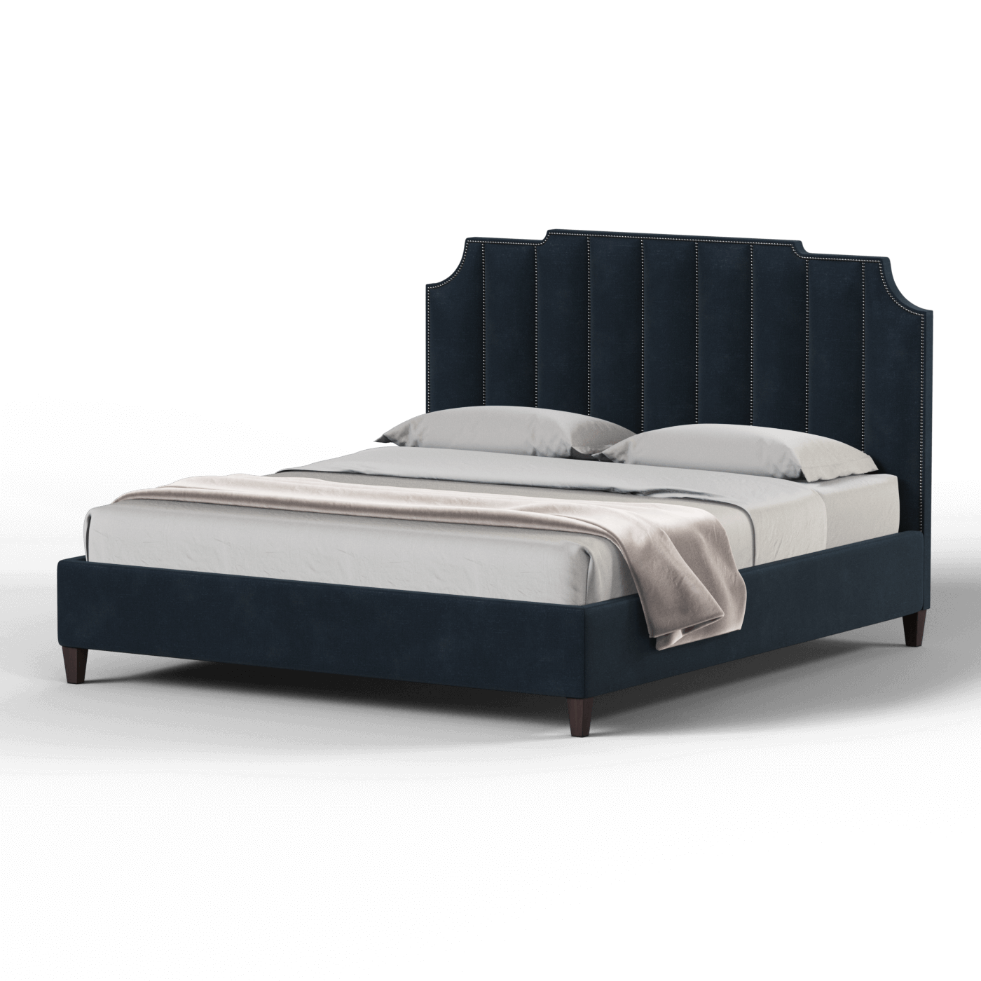 Gabriella vertical headboard bed