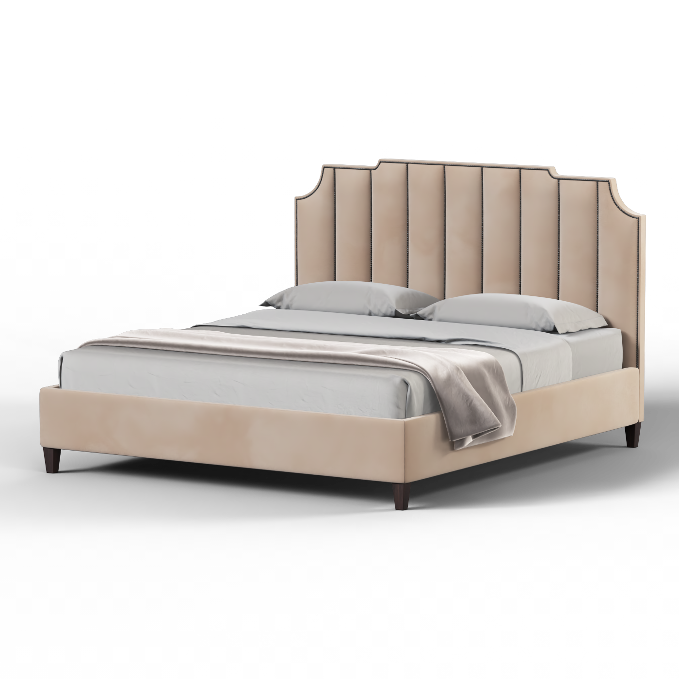 Gabriella vertical headboard bed