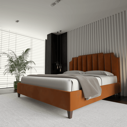 Gabriella vertical headboard bed