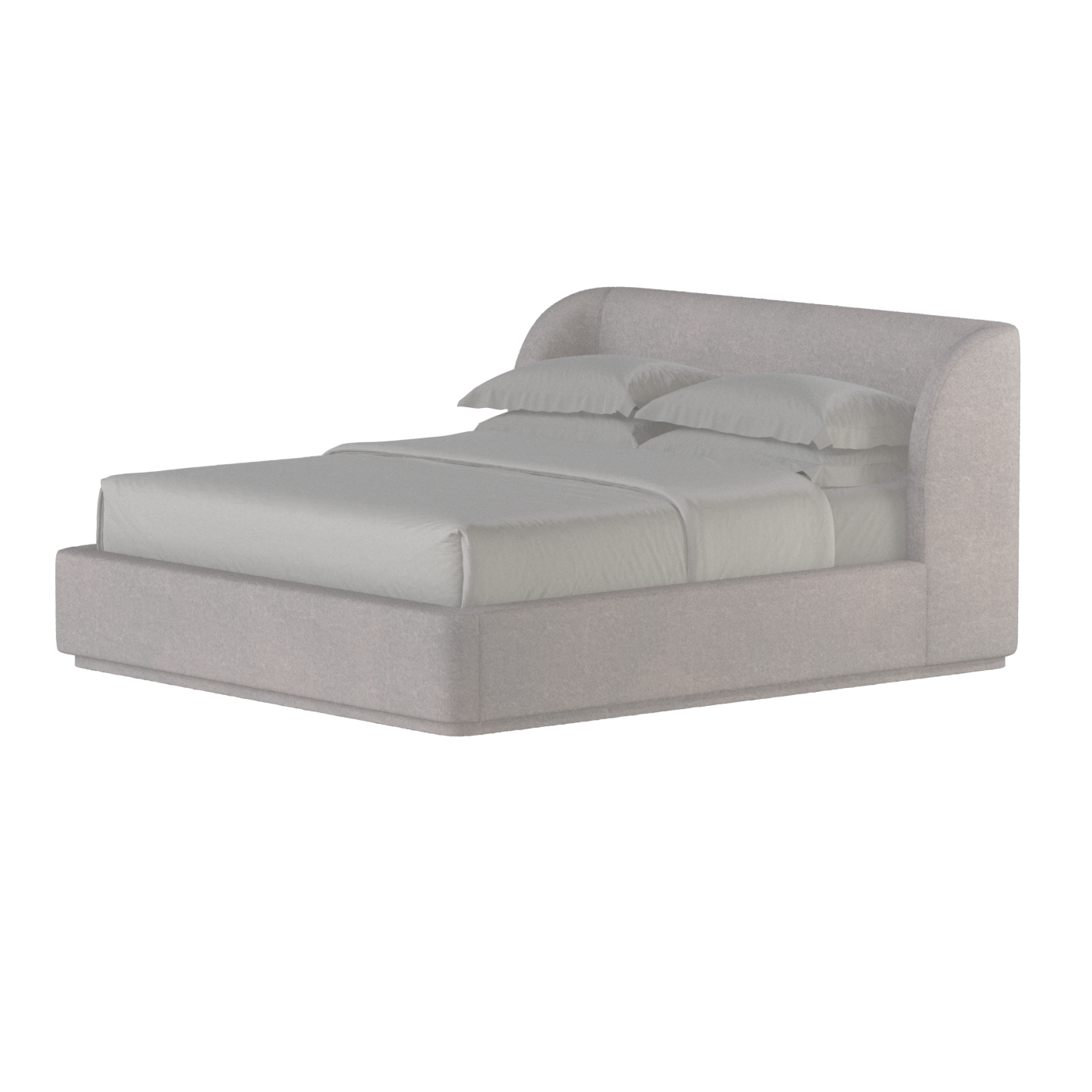Giacomo Double Bed with Wide Panelled Headboard