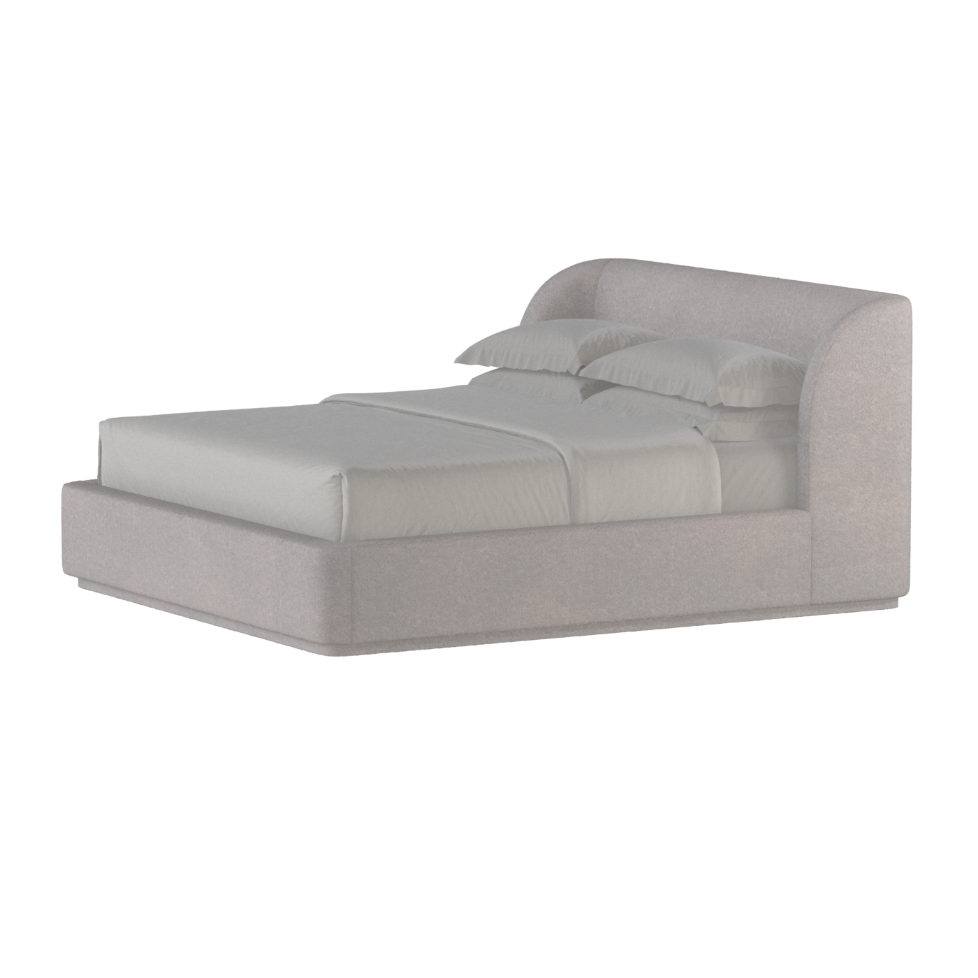 Giacomo Double Bed with Wide Panelled Headboard
