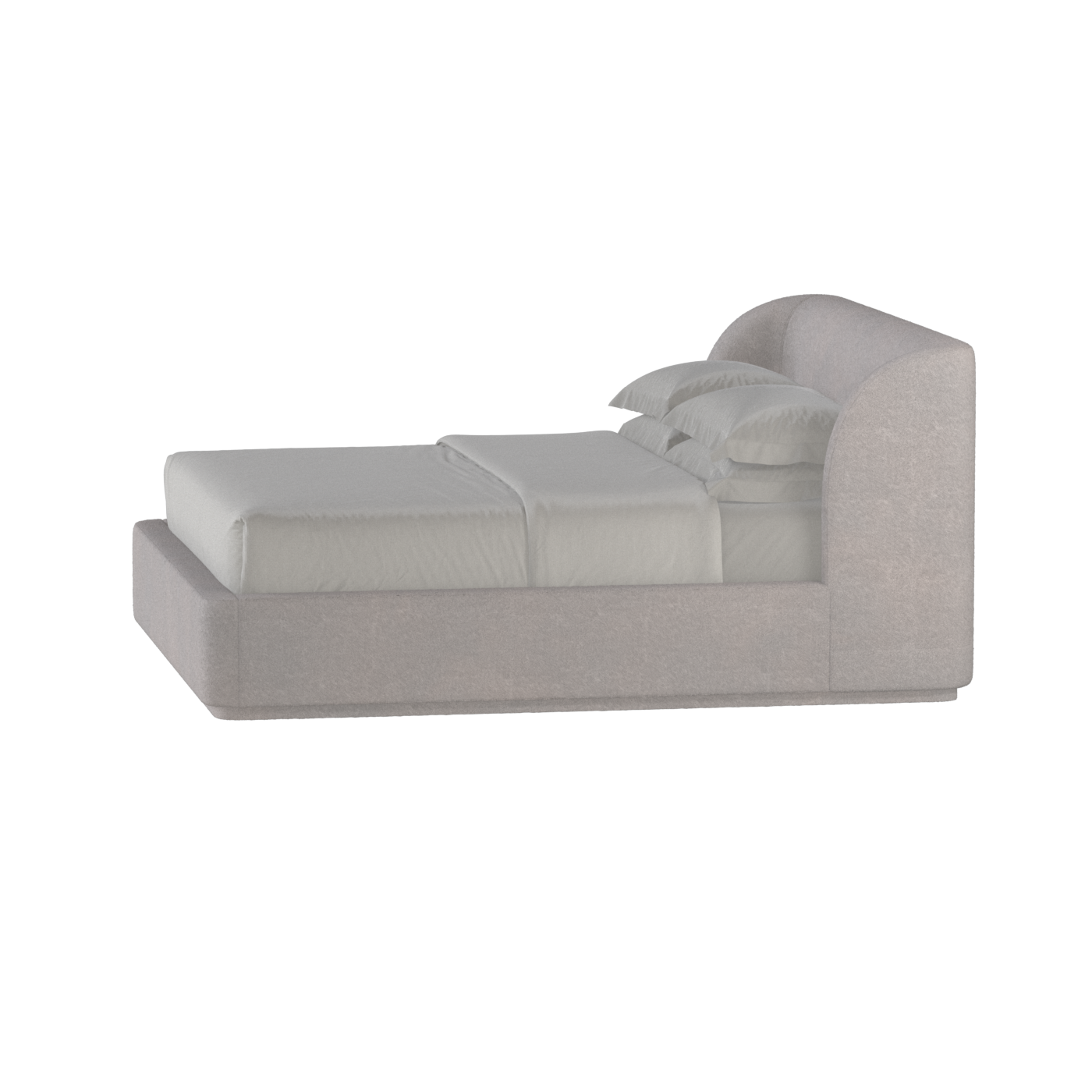 Giacomo Double Bed with Wide Panelled Headboard