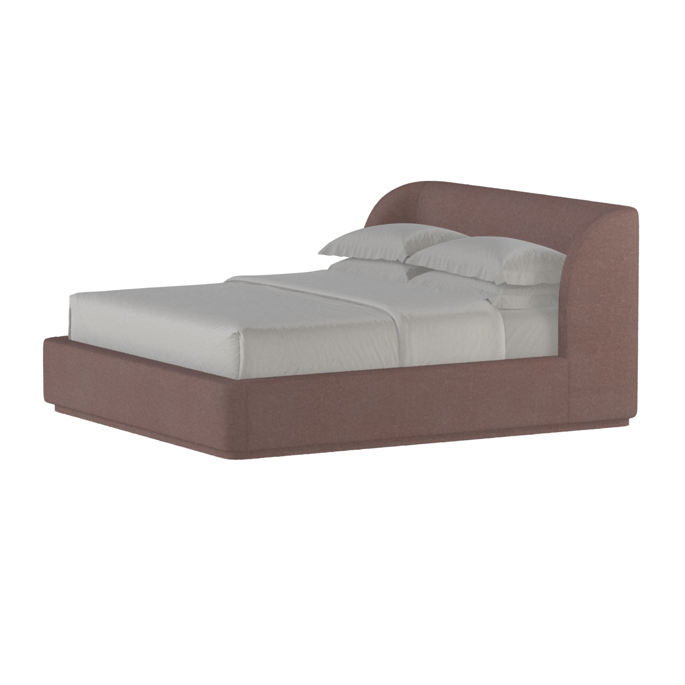 Giacomo Double Bed with Wide Panelled Headboard