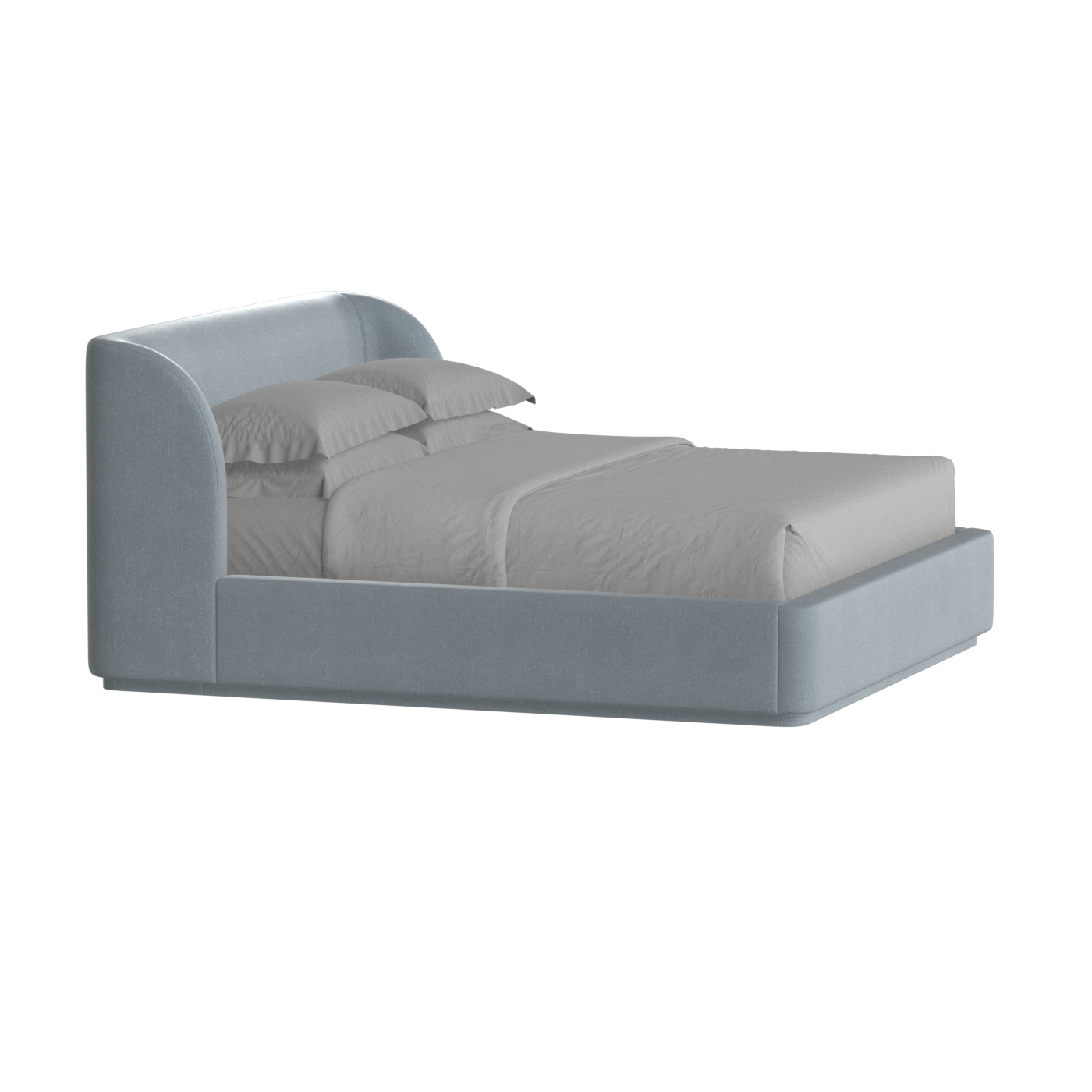 Giacomo Double Bed with Wide Panelled Headboard