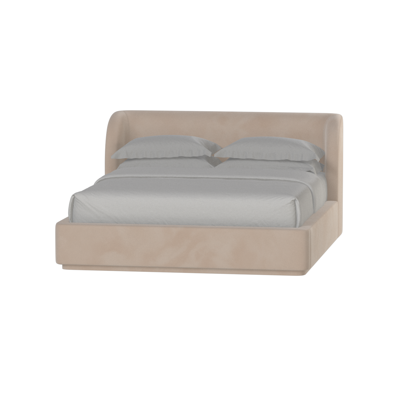 Giacomo Double Bed with Wide Panelled Headboard