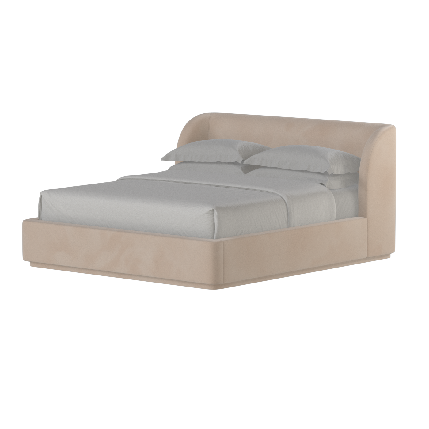 Giacomo Double Bed with Wide Panelled Headboard