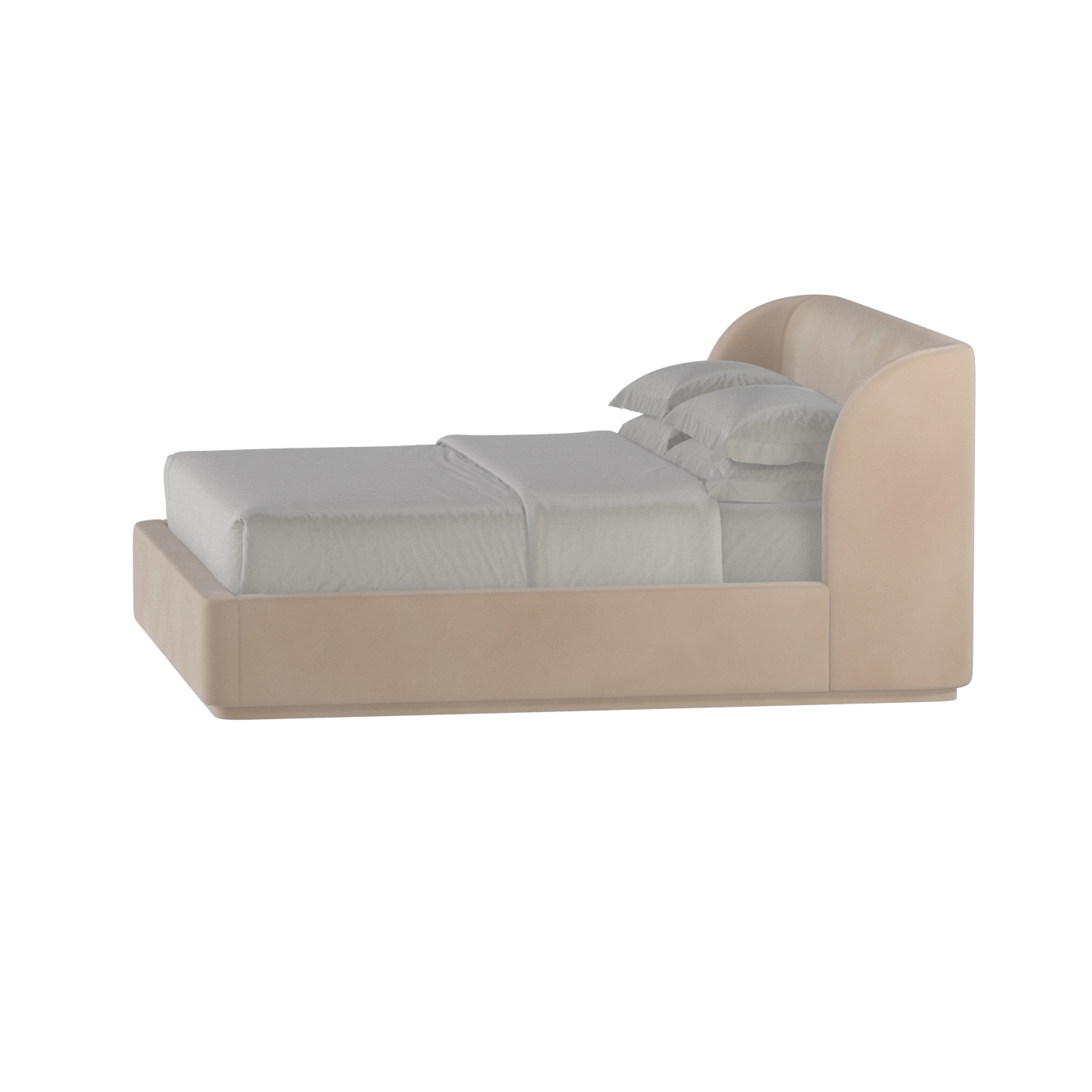 Giacomo Double Bed with Wide Panelled Headboard